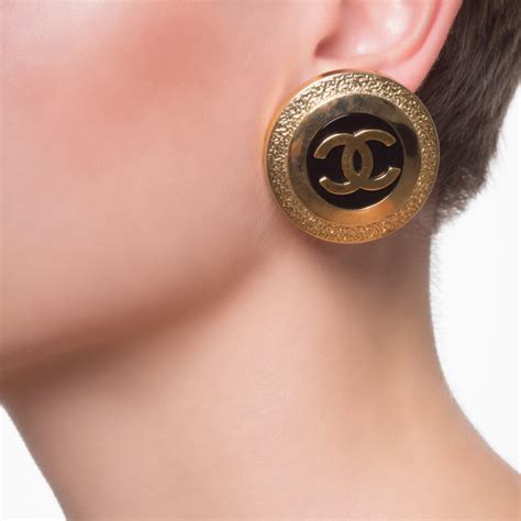 chanel cc earrings london|chanel vintage earrings uk.